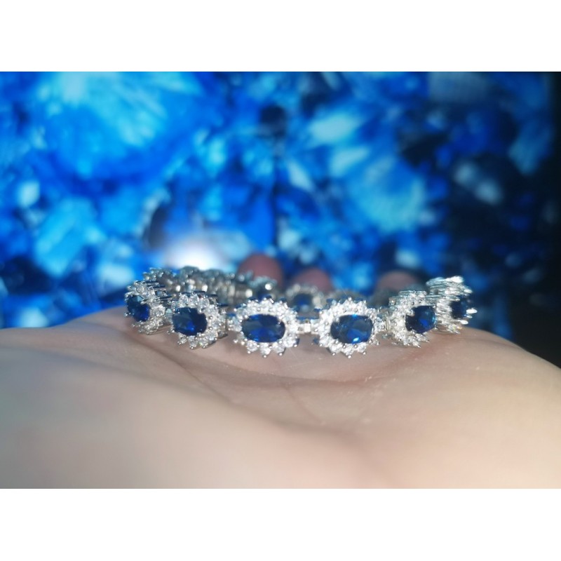 Bracciale Tennis Argento 925 Con Zirconi Smeraldo Unisex | Logan
